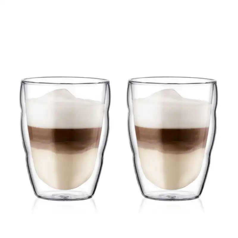 Bodum Pilatus Double Wall 250ml Small Glass 2 Piece Set