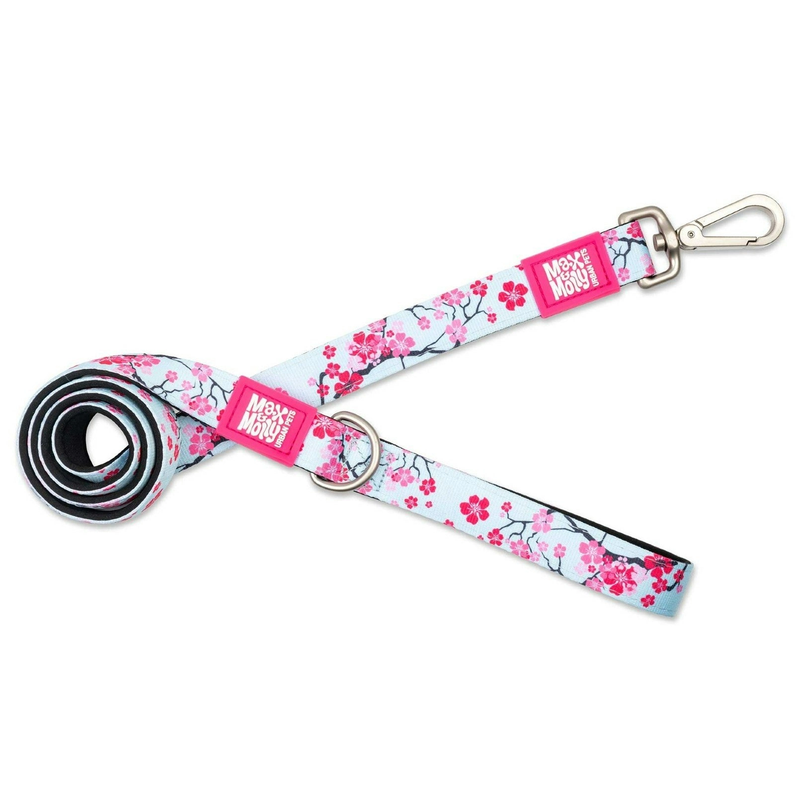 Max & Molly Dog Leash Cherry Bloom Design Small Waterproof 120 CM Short Leash