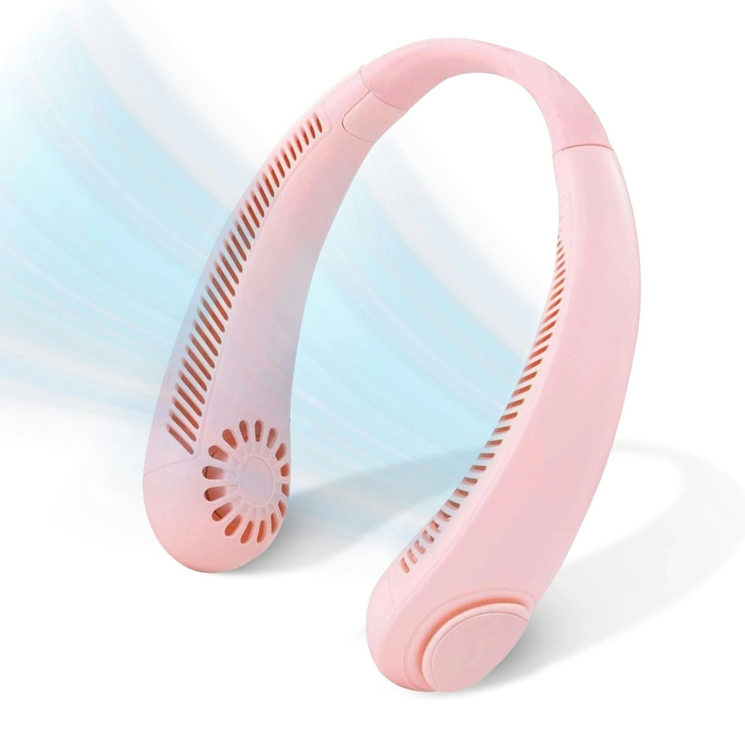 Gominimo USB Portable Hanging Mini Neck Fan Cooling Air Cooler (Pink)