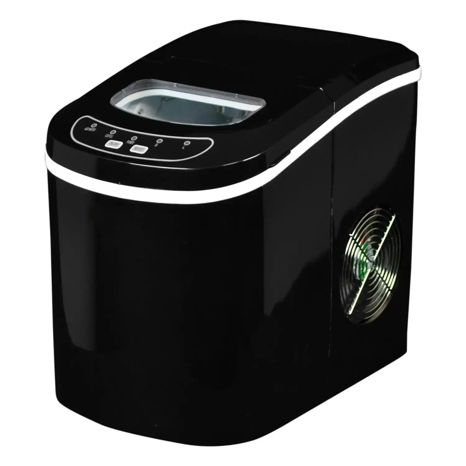 Miraklass 2.2L Bullet Ice Maker Machine - Black