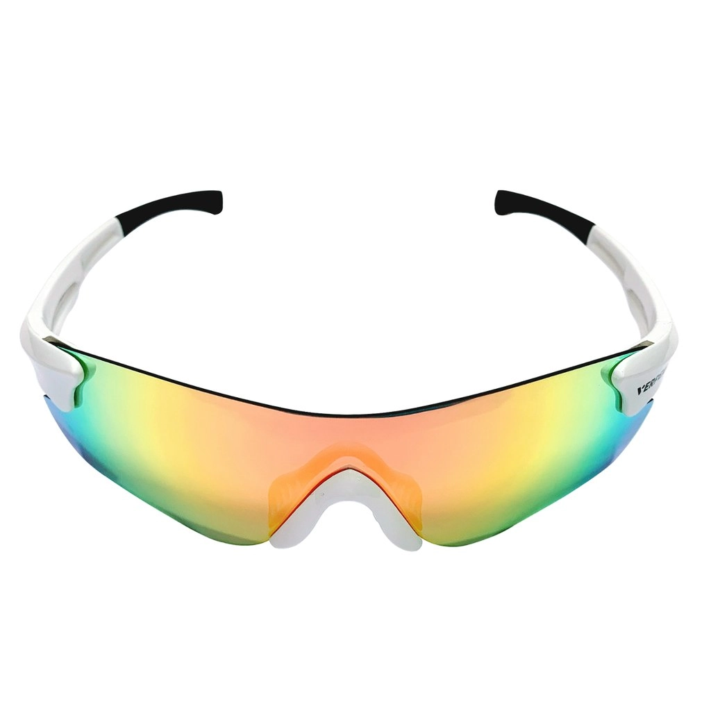 Verpeak Sport Sunglasses UV400 Interchangeable Lens Breathable Type 2 White