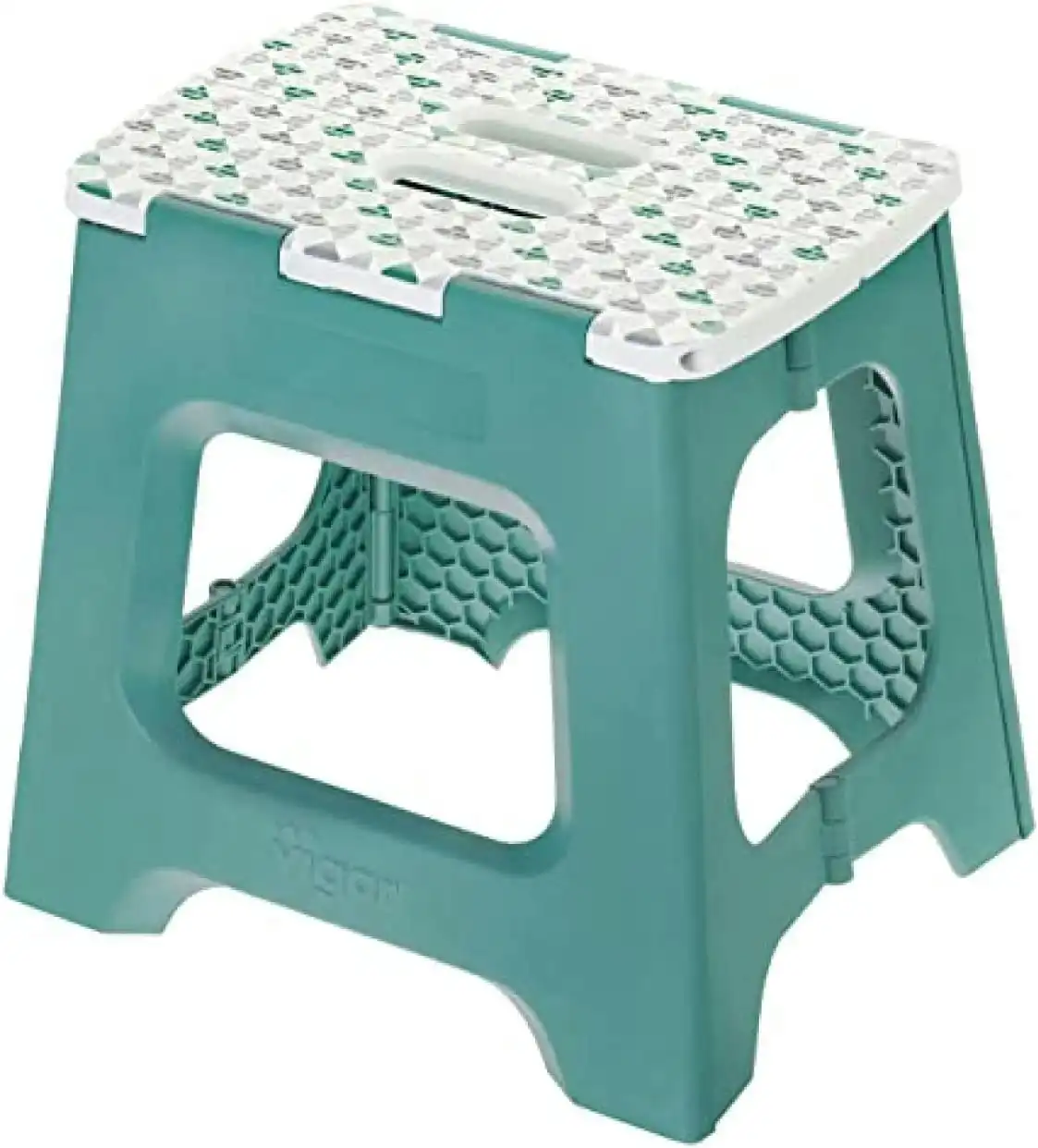 Vigar Multipurpose Non-slip Grip Compact Geom On Top Foldable 32cm Stool