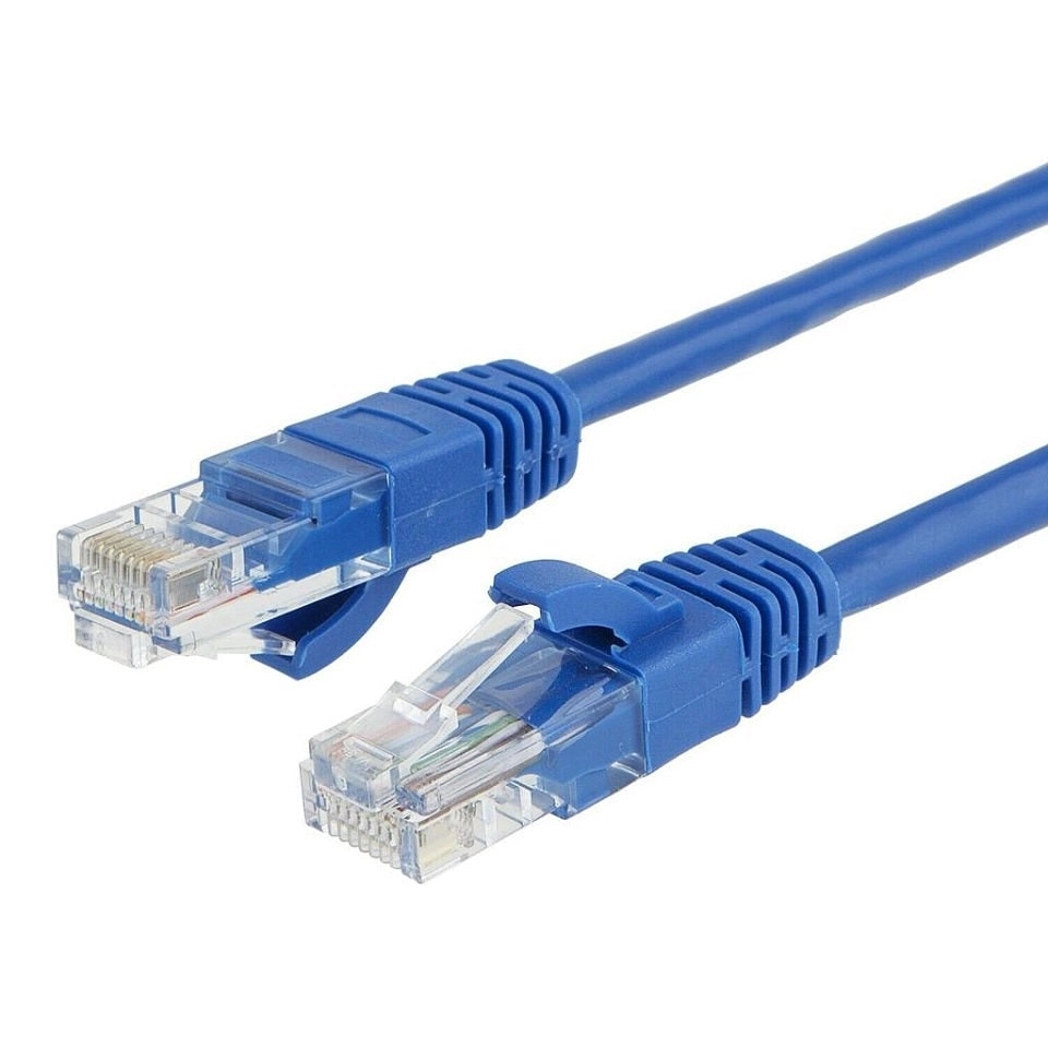 Oxhorn 1M Cat6 Network Ethernet Cable UTP RJ45 Blue 24AWG for Laptop Router