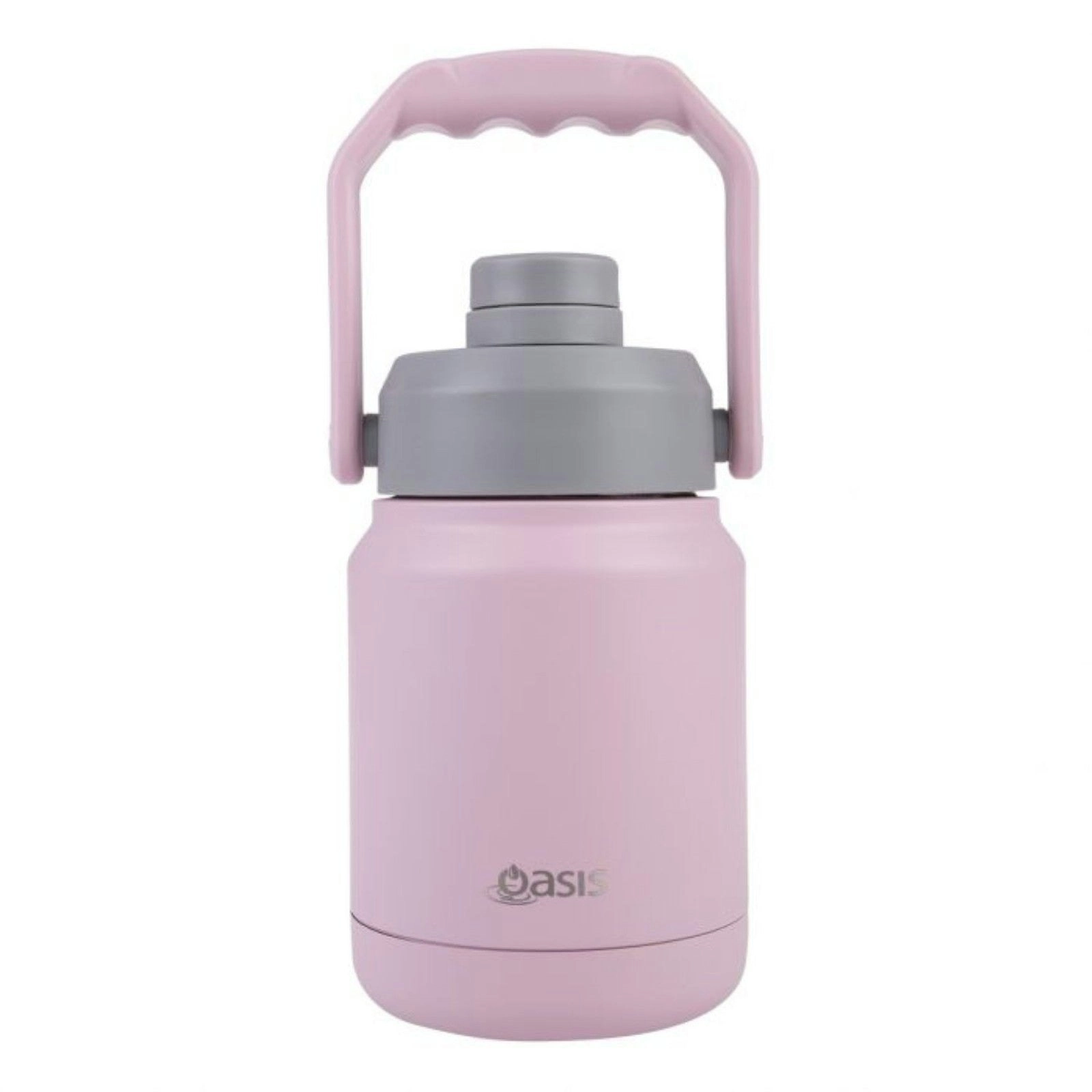 Oasis Stainless Steel Double Wall Insulated Mini Jug 1.2L Carry Handle Carnation