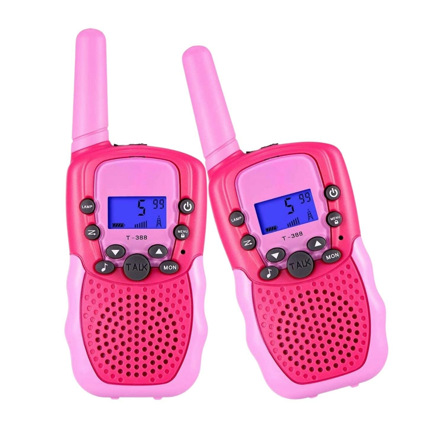 Gominimo 2x Children Walkie Talkies Kids Walky Talky Long Range Toy Gift Pink