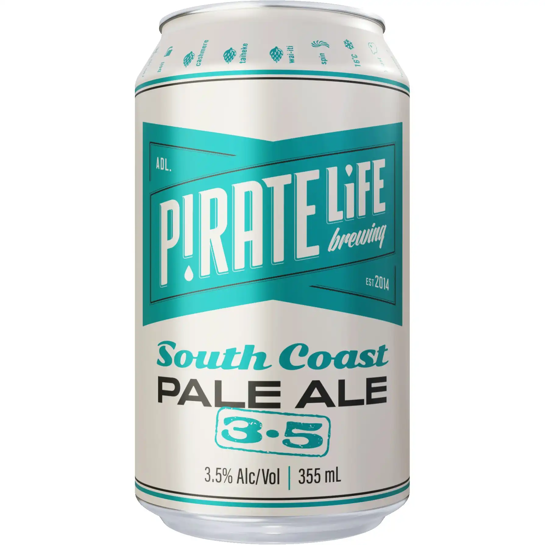 Pirate Life South Coast Pale Ale 3.5% 16 x 375mL Cans