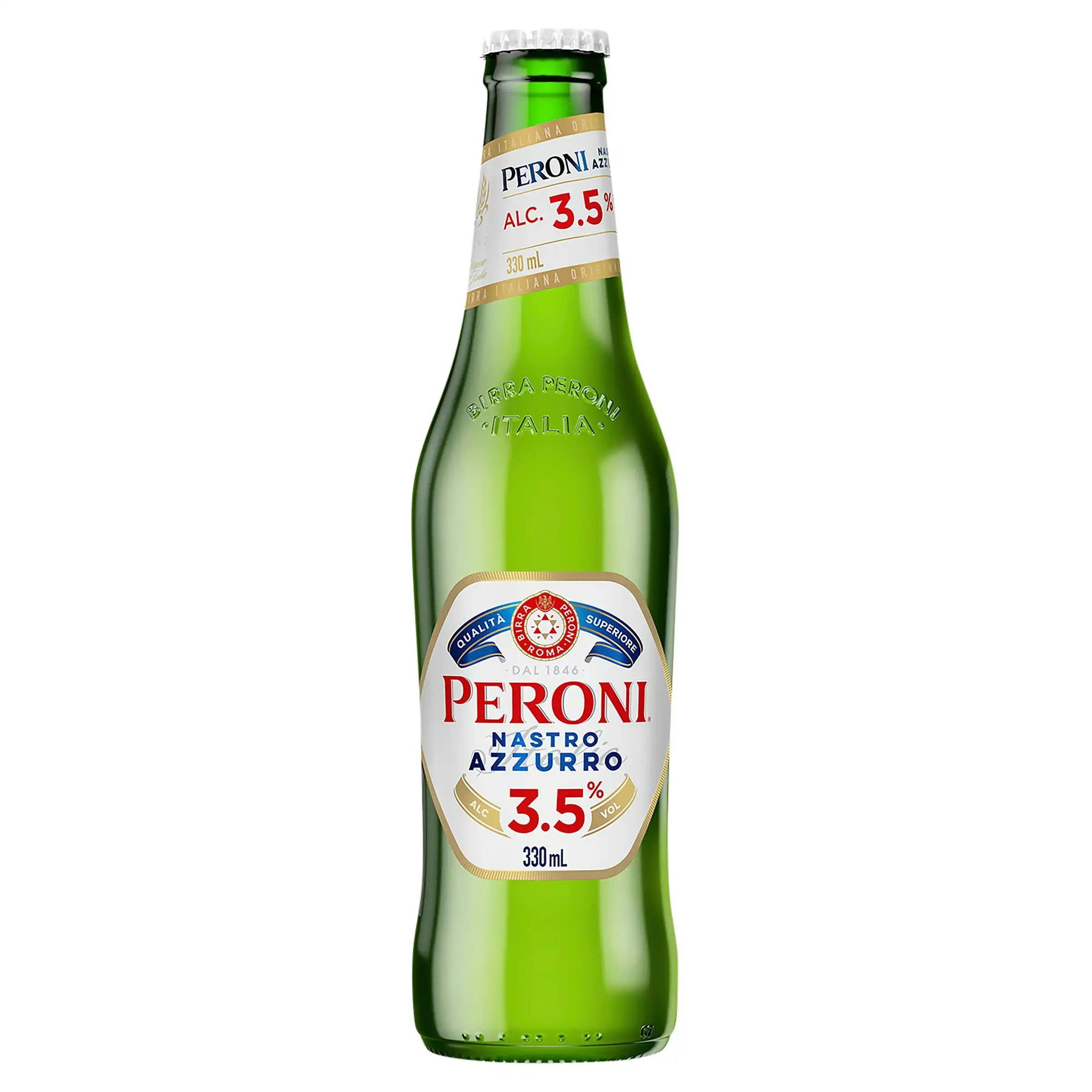 Peroni Nastro Azzurro 3.5% 24 x 330ml Bottles