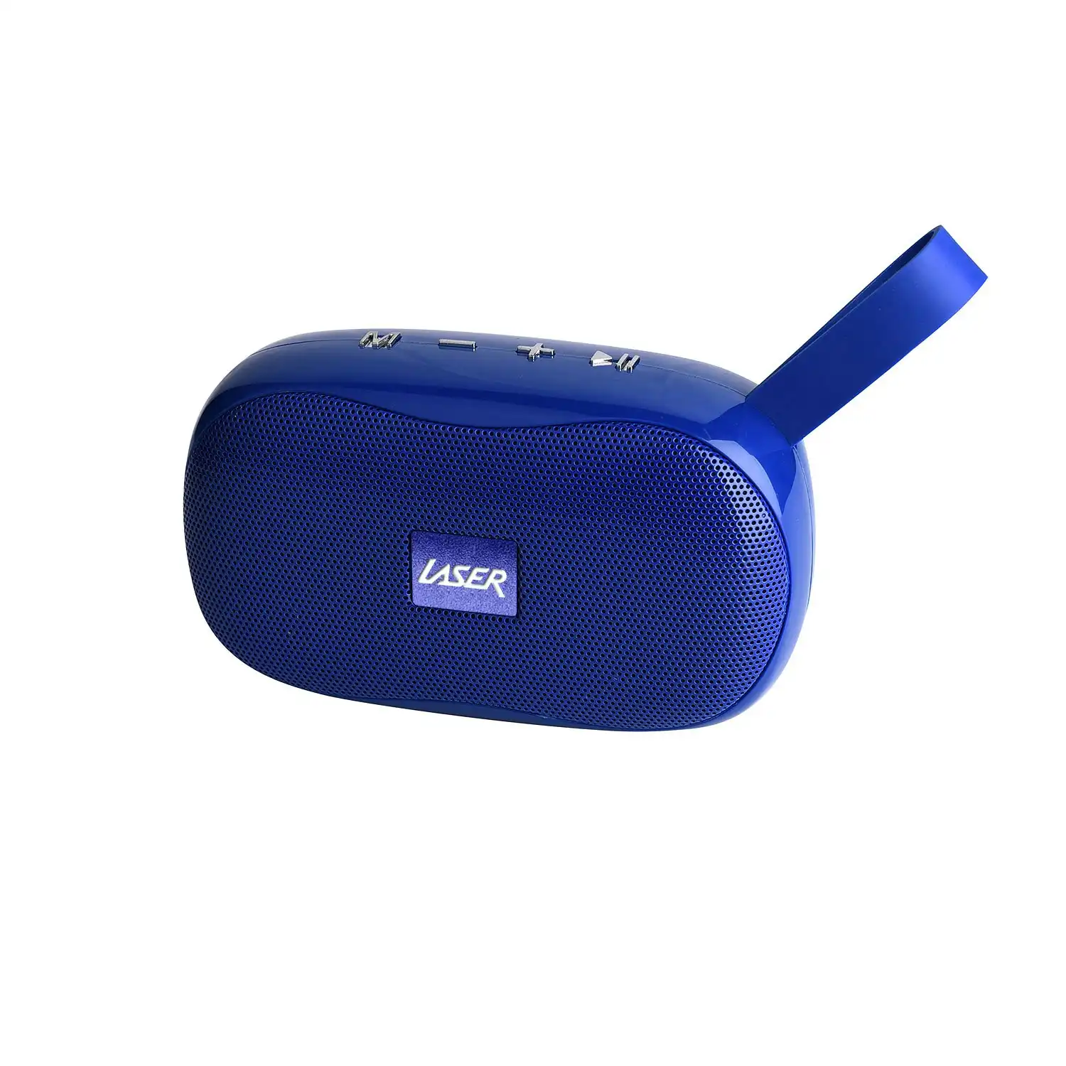 Laser Pocket Portable Bluetooth FM TWS USB Wireless Speaker - Blue