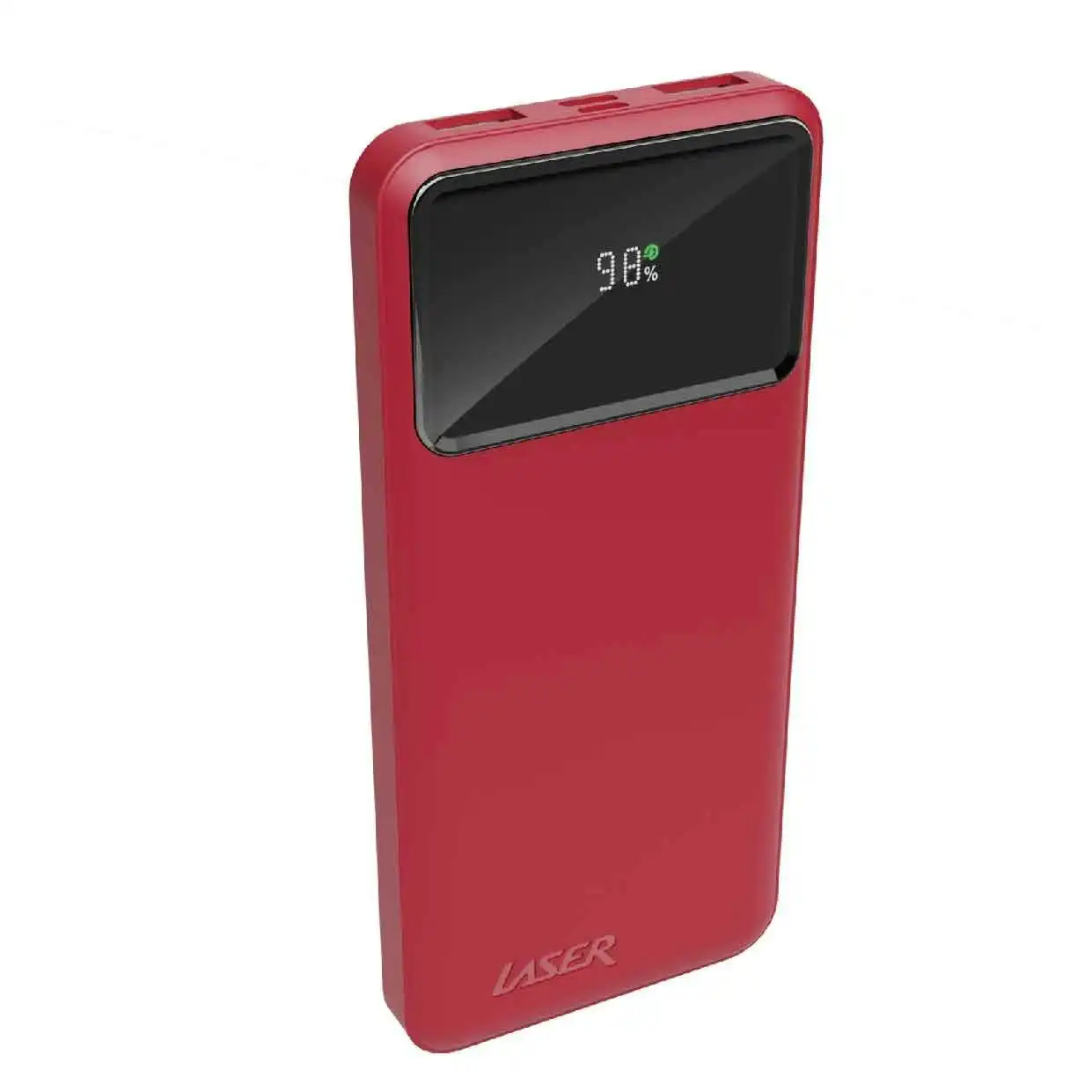 Laser Powerbank, 10000mAh, Fast Charging, PD 18W, Red, LED Indicator, USB-C, Por