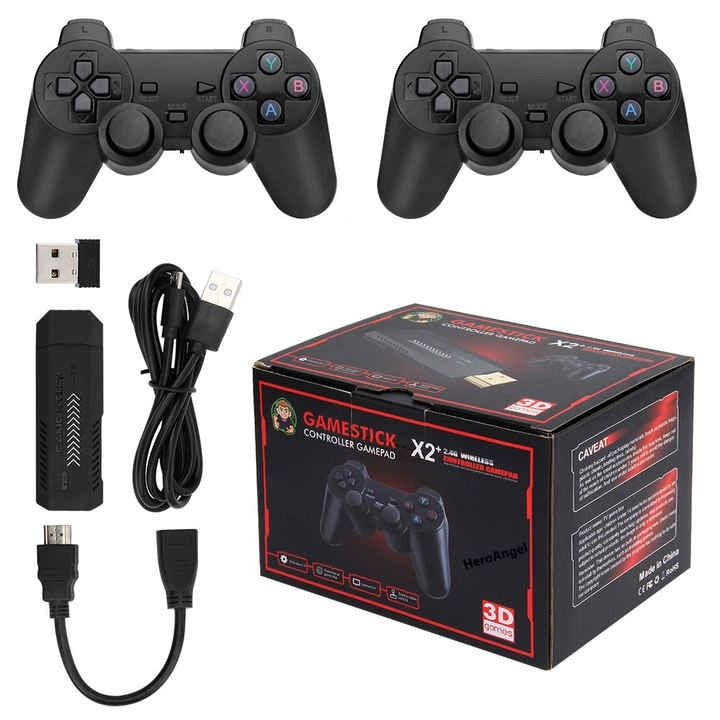 X2 Game Stick 4K GD10 Plus YE Retro Video Gaming Console HD 64GB 30000 Mini Classic Gaming Console