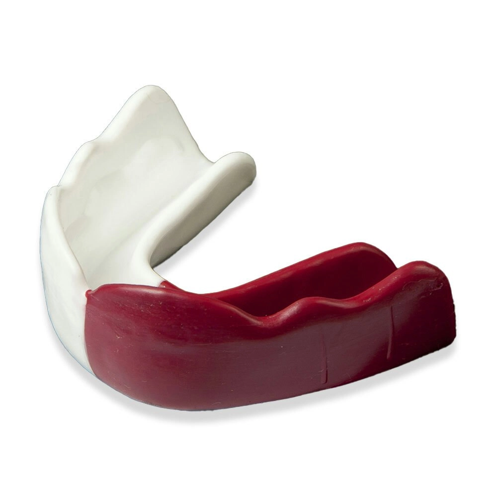 Signature Sports Type 2 Protective Mouthguard Teeth Shield Adults Maroon/White