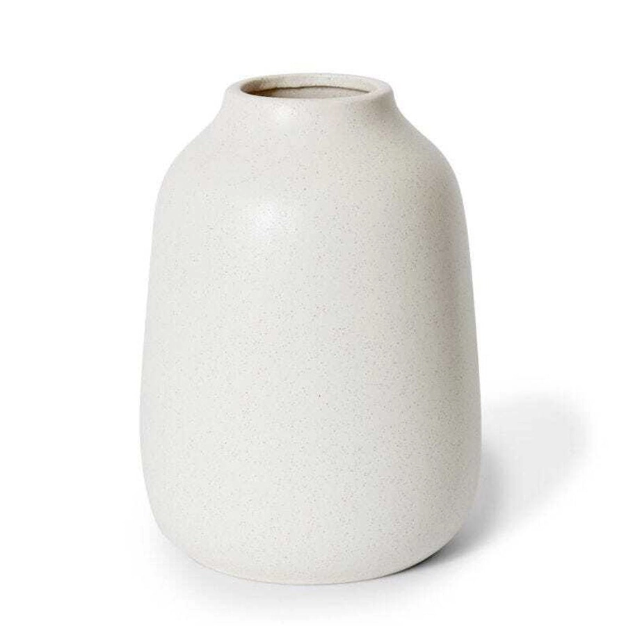 E Style Damita 26cm Ceramic Plant/Flower Vase Tabletop Display Decor White