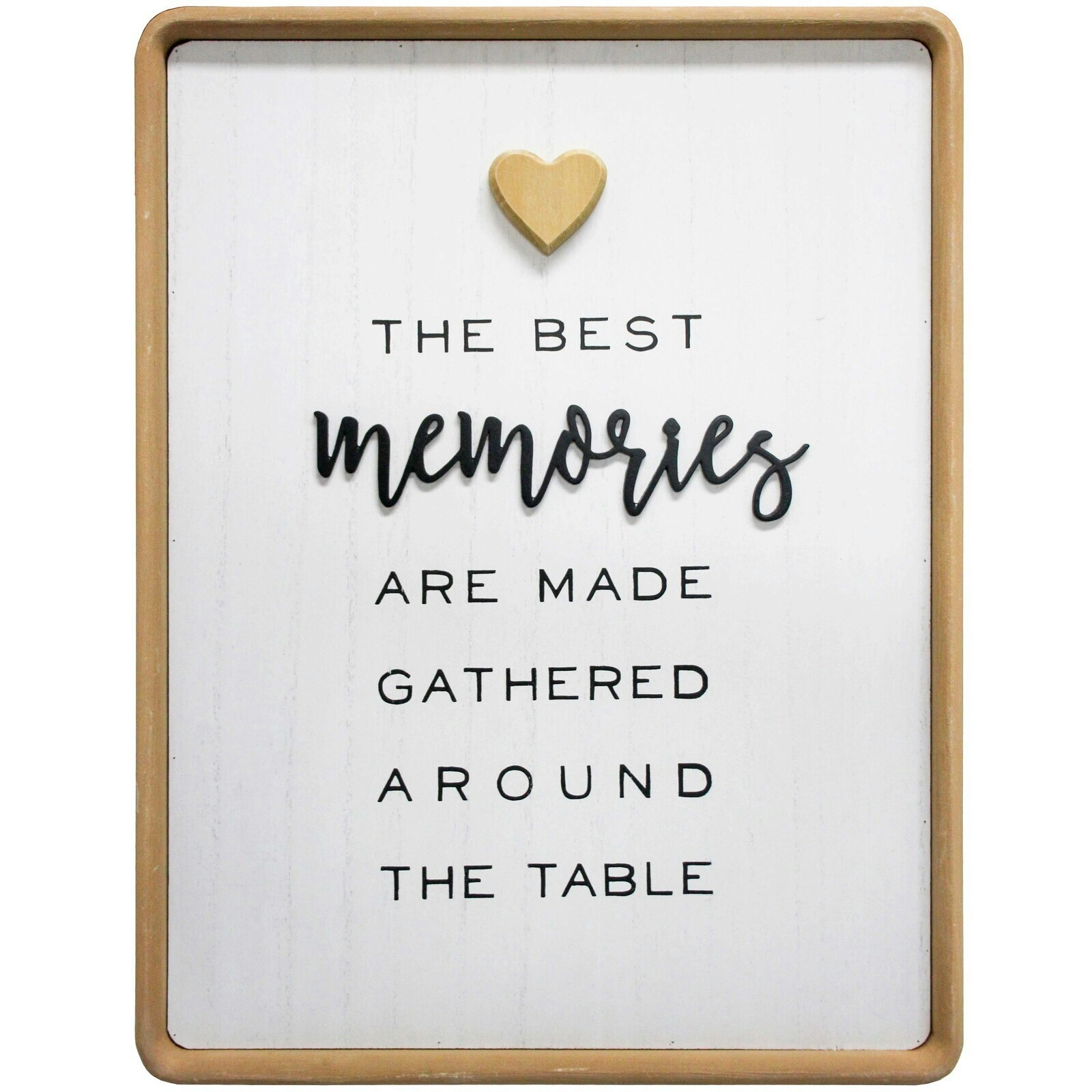 LVD 48cm MDF Best Memories Sign Wall Hanging Home Decor Plaque Shelf Display