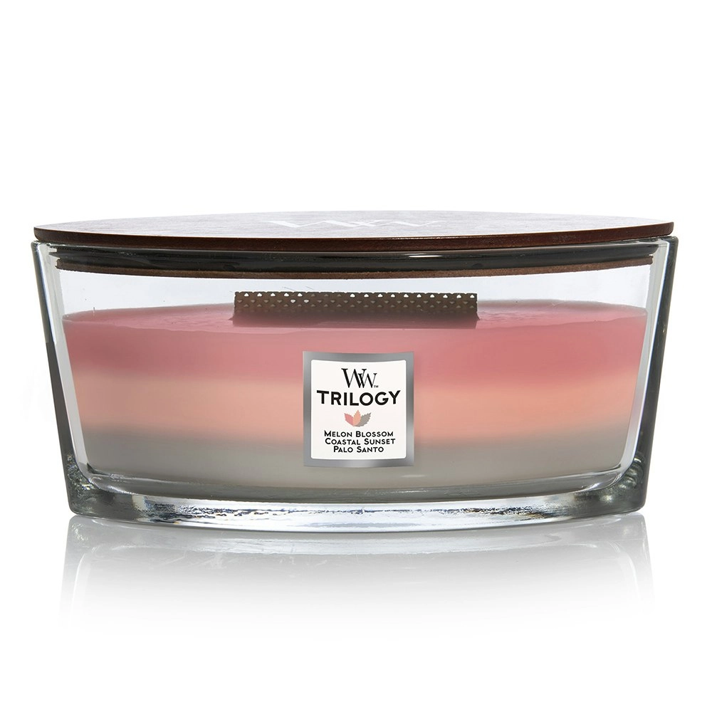 WoodWick 453g Scented Home Fragrance Soy Wax Candle Shoreline Trilogy Ellipse