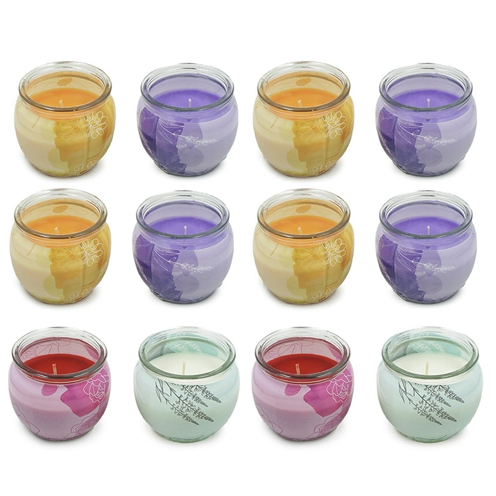 12x The Styled Room Scented Home Living Decor Candle 85 Grams Assorted Colours