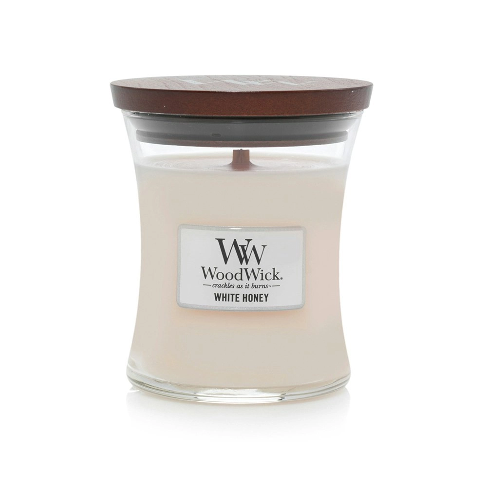 WoodWick 274g Scented Home Fragrance Soy Wax Candle White Honey Medium