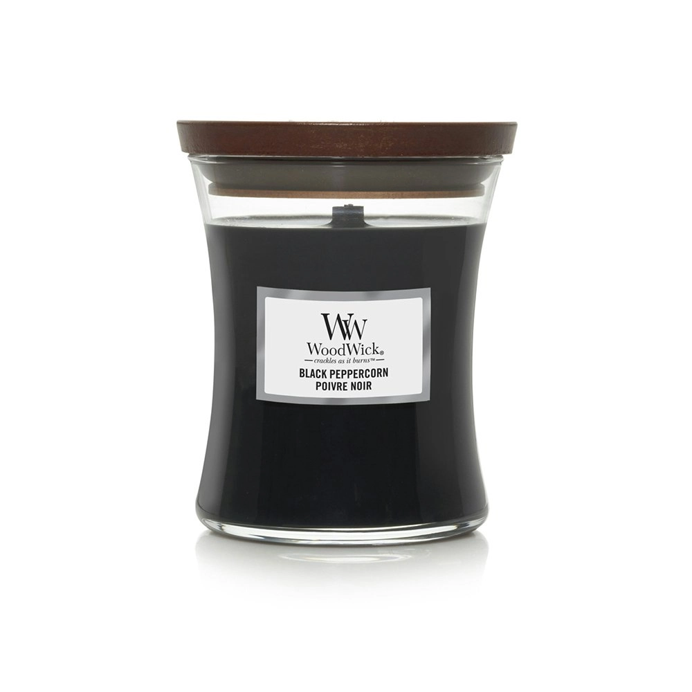 WoodWick 274g Scented Home Fragrance Soy Wax Candle Black Peppercorn Medium