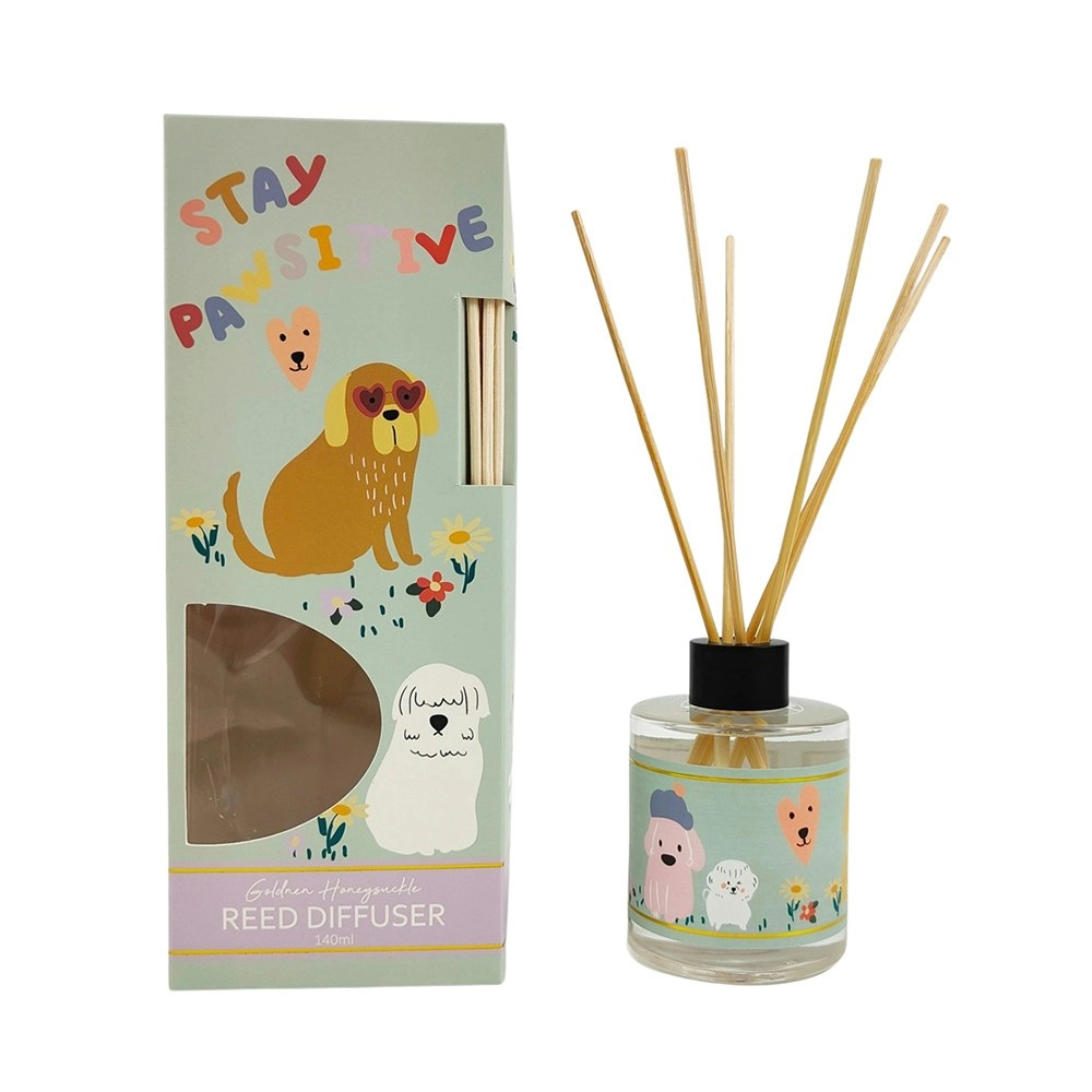 Urban Perfect Pets Dog 140ml Golden Honeysuckle Glass Reed Diffuser Fragrance