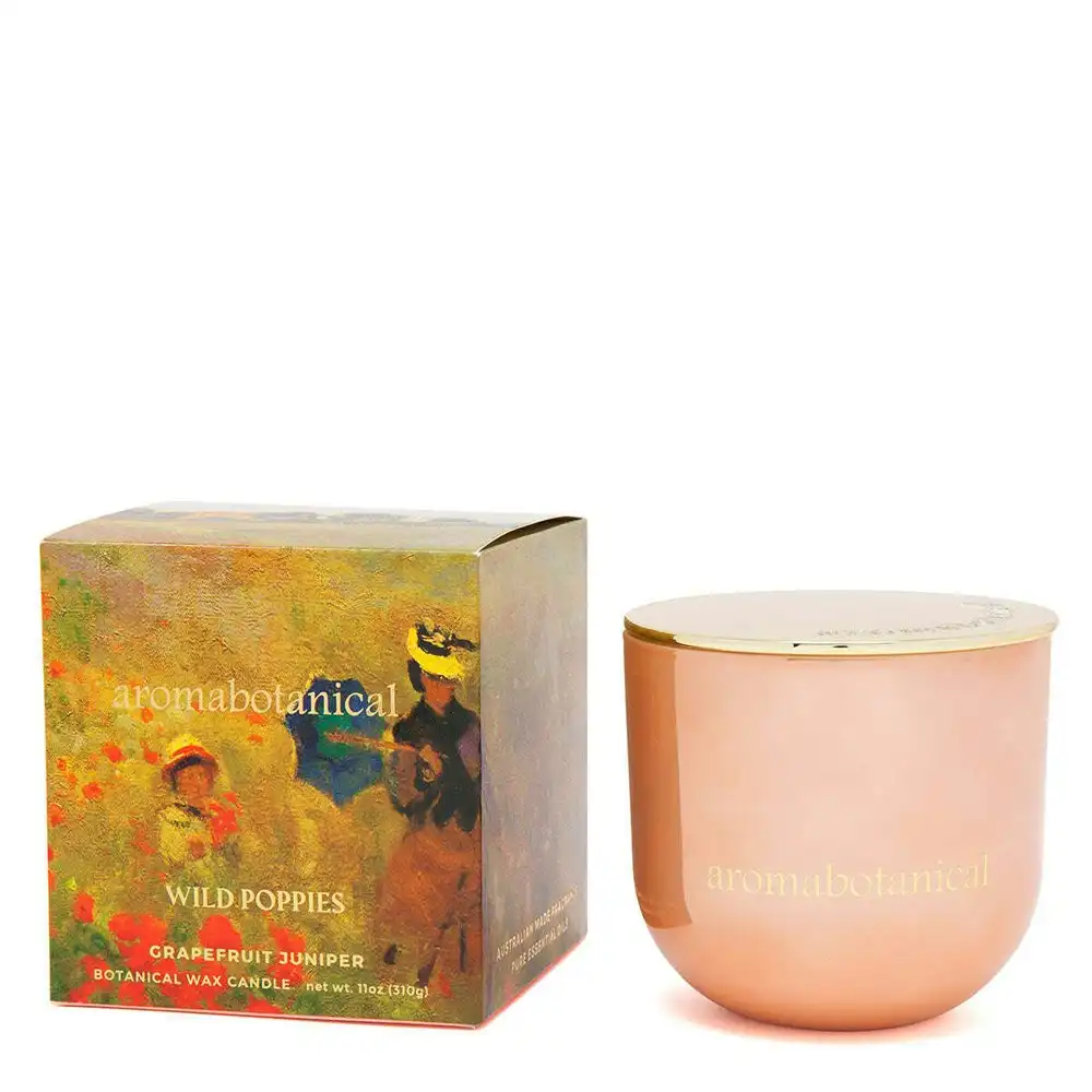 Aromabotanical Masters 310g Scented Wax Candle Home Decor Room Fragrance Poppies