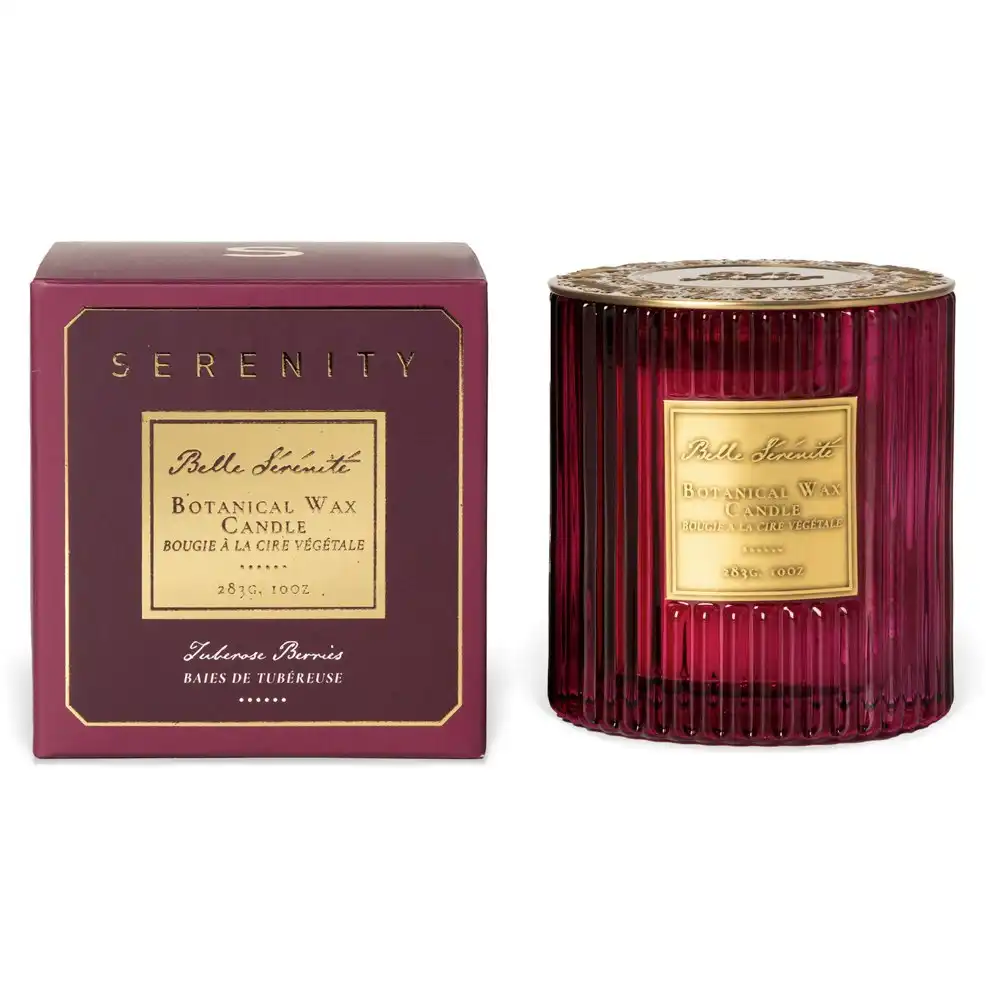 Serenity Belle Serenite 283g Soy Wax Scented Candle Fragrance Tuberose Berries