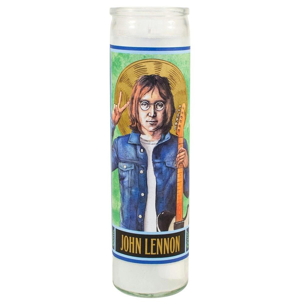 Unemployed Philosophers Guild 20cm Lennon Secular Saint Candle Home Display