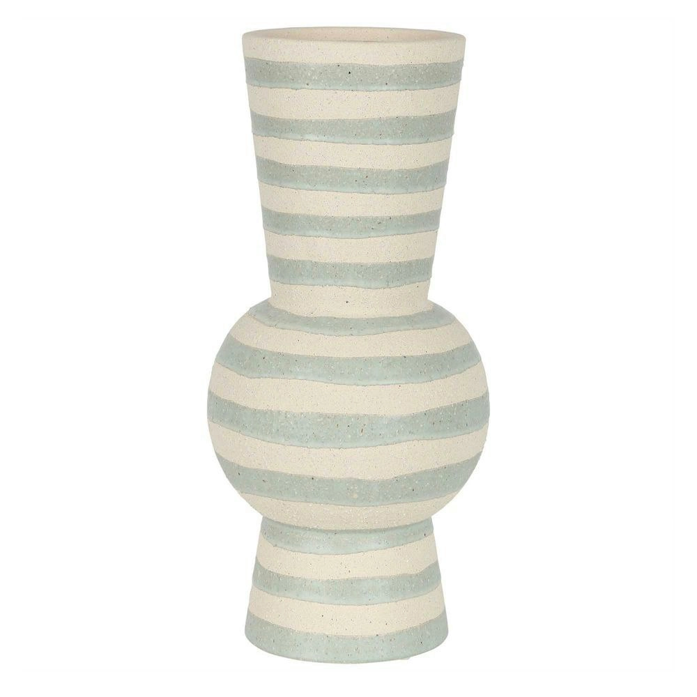 Belle Solange Ceramic Flower Vase Large 38.5cm Plant Holder Decor Light Blue