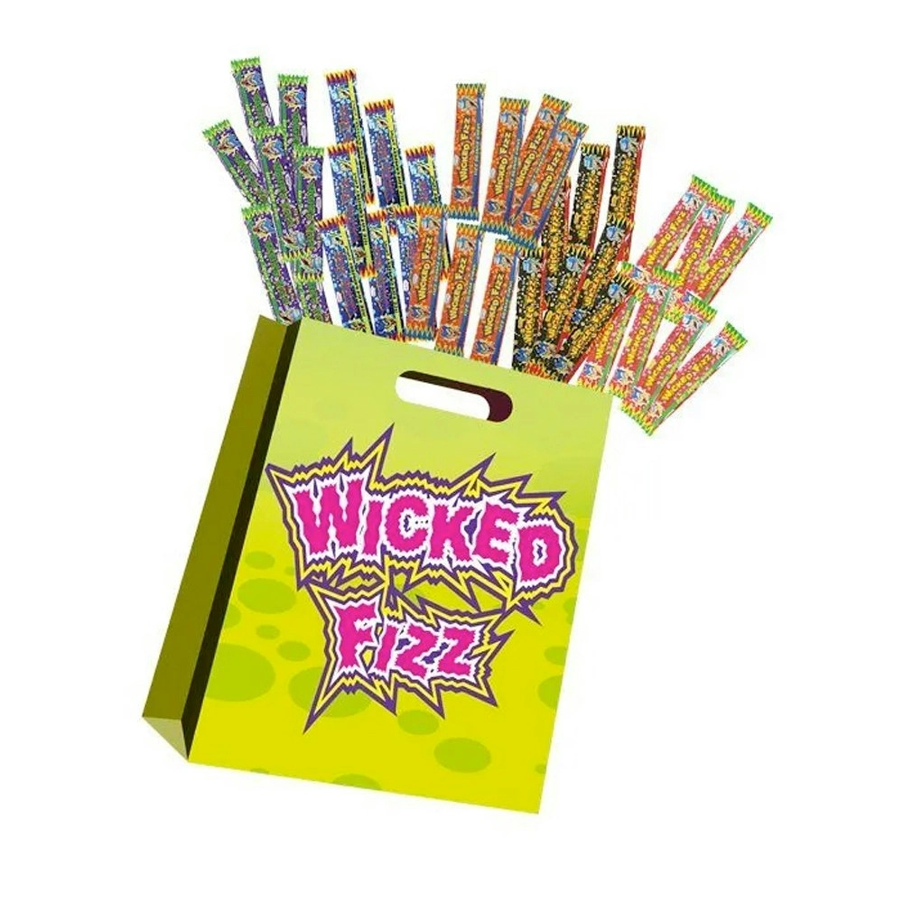 35pc Wicked Fizz Chewy Sour Flavoured Candy Kids/Children Party Favour Showbag