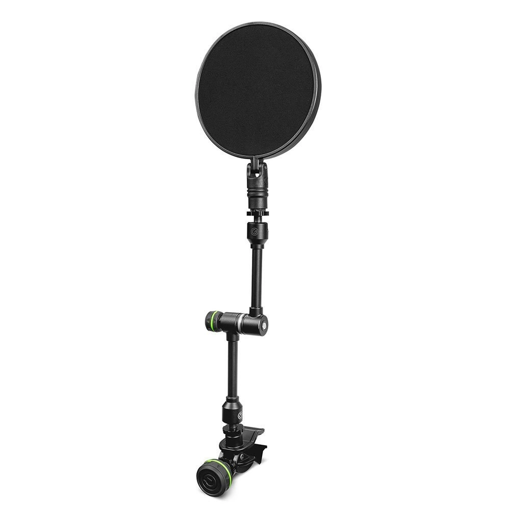 Gravity MAPOP1 Mesh Pop Filter w/ Steel For Studio Mic Stand/Holder Mount Black