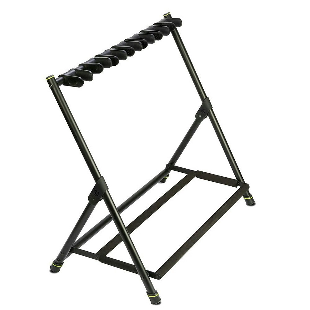 Gravity VARIG7 Multiple 7-Rack Stand Storage For Acoustic/Bass Guitar Black