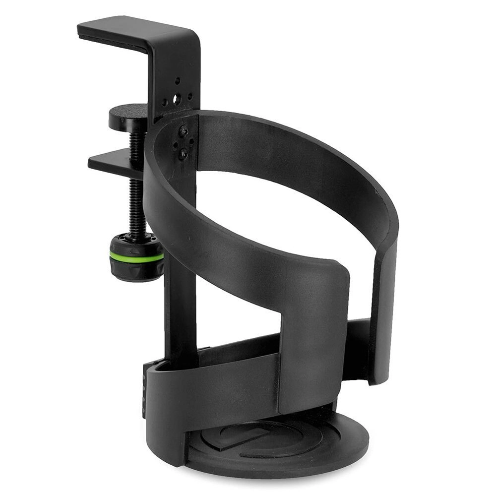 Gravity MADRINKLTC Large 13.5cm Drink Holder w/ Table Clamp For Mic Stand Black