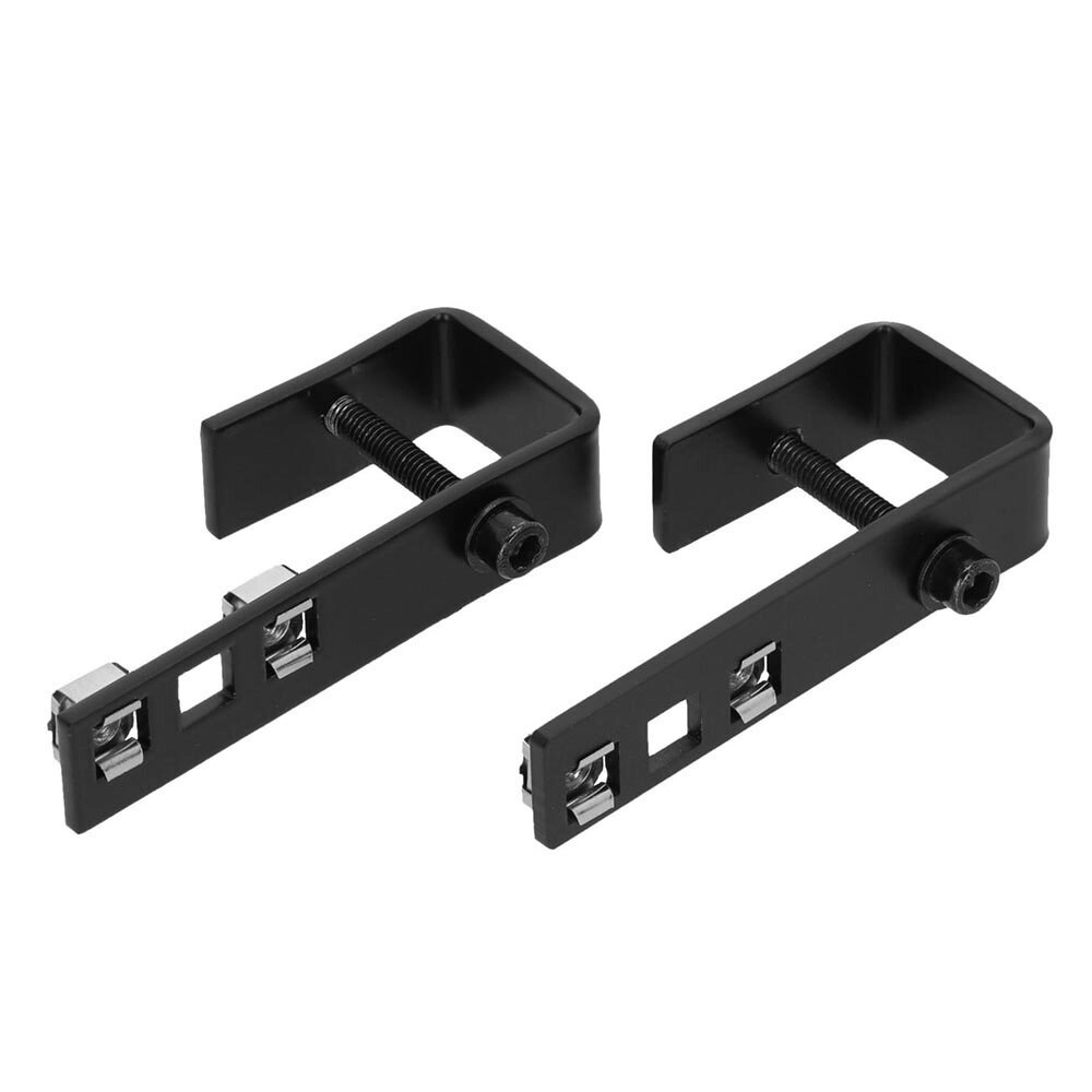 2pc Gravity XSP10130 Mounting/Rack Steel Angle Bracket For Gravity DJ Desk Black