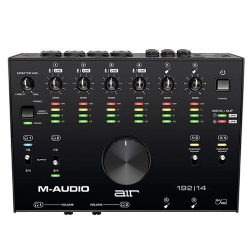 M-Audio Air 192/14 USB 8x4 Audio Interface Recording/Monitoring w/ MIDI Black