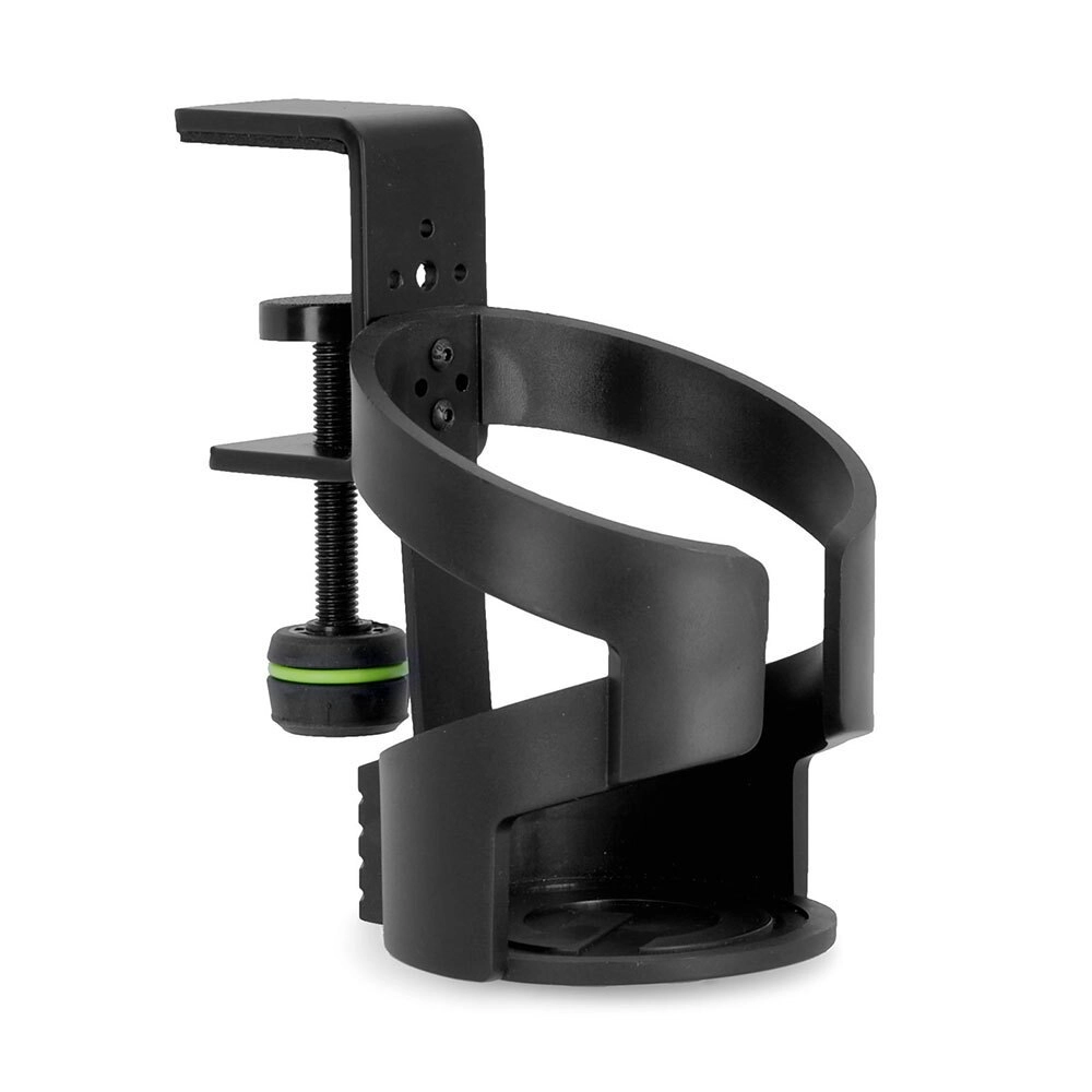 Gravity MADRINKMTC Medium 10.2cm Drink Holder w/ Table Clamp For Mic Stand Black