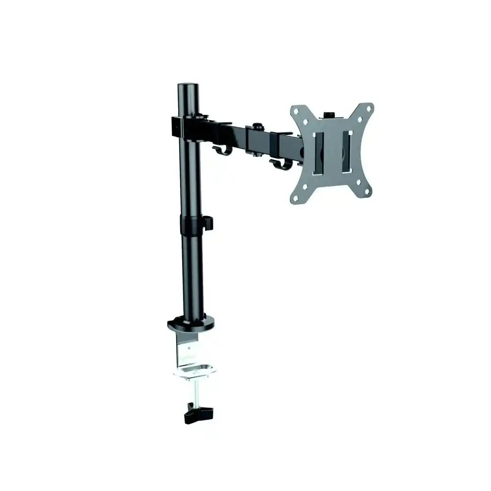 Monster Single Arm Monitor Mount VESA 75/100mm Holder For 32'' Screen Black