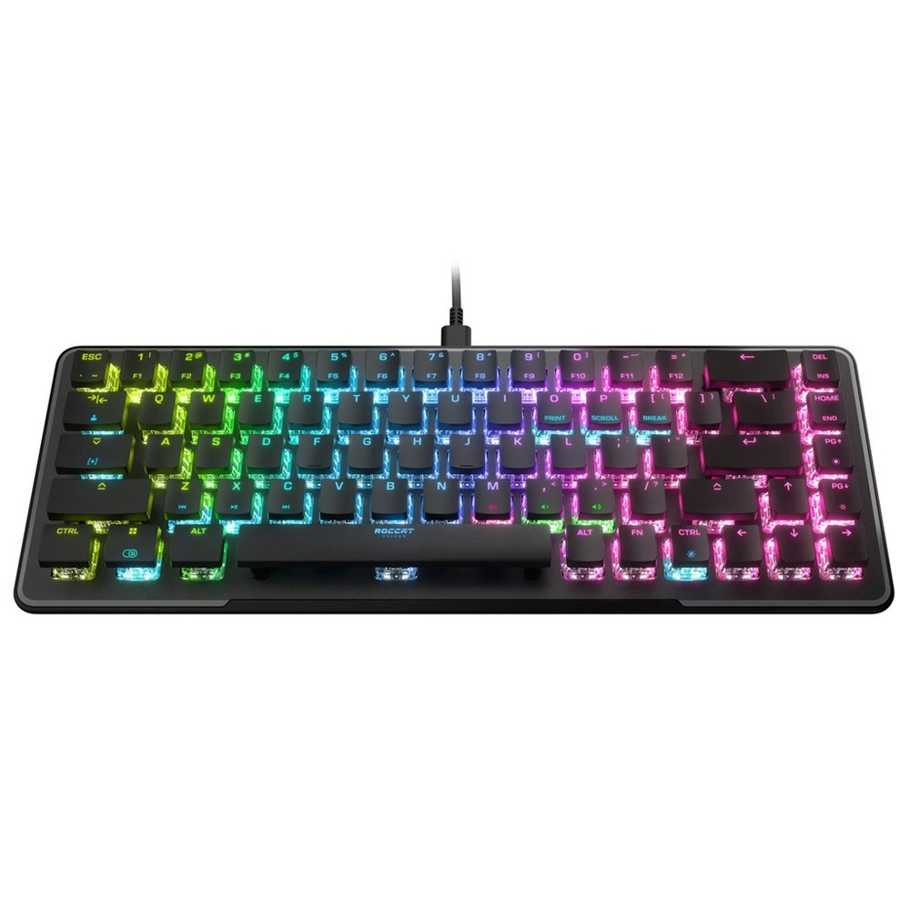 Roccat 1000Hz Vulcan II Mini Swarm Aluminum Gaming Keyboard RGB Lighting Black