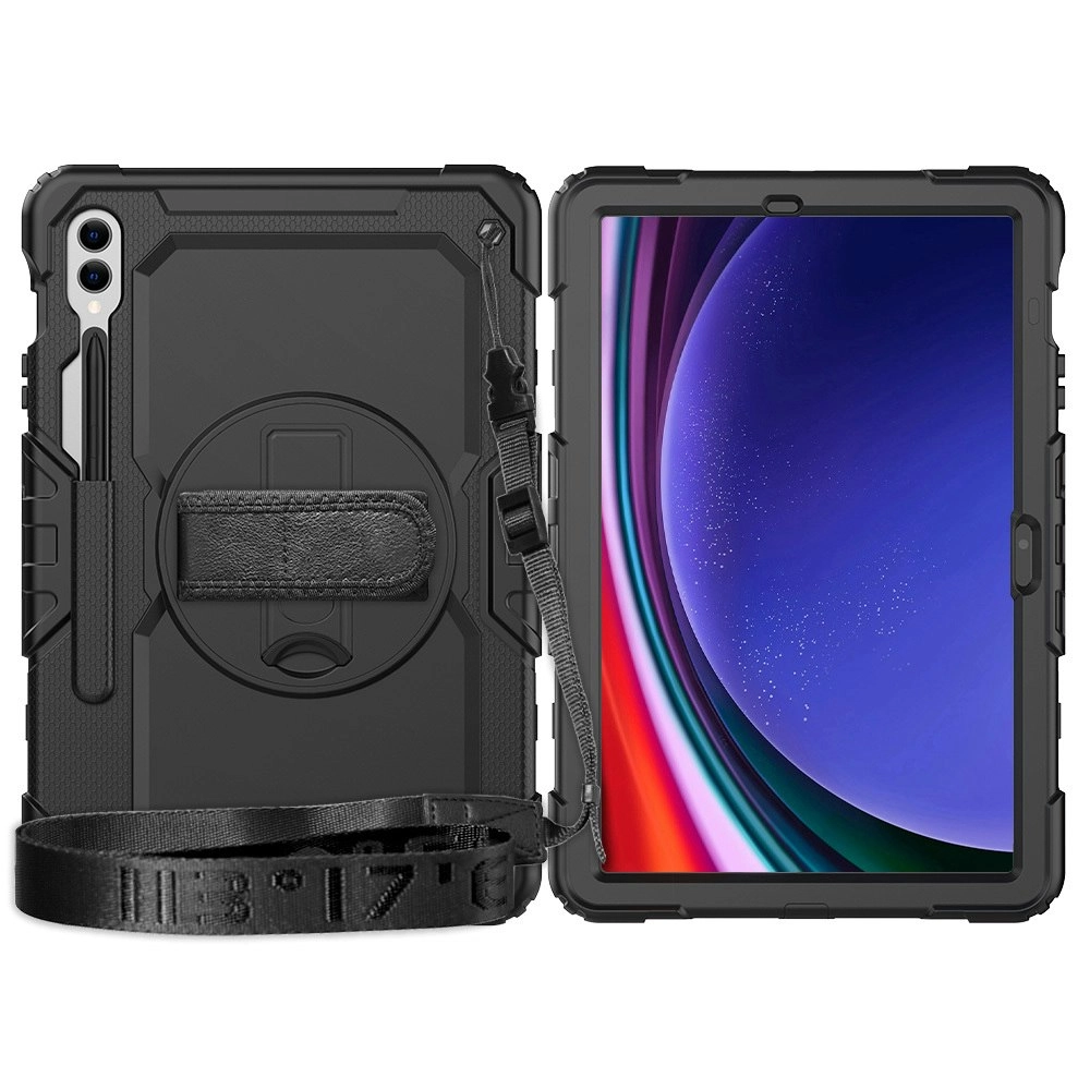 EFM Baja Rugged 3in1 Case Protection Cover For Samsung Galaxy Tab A9 Plus Black