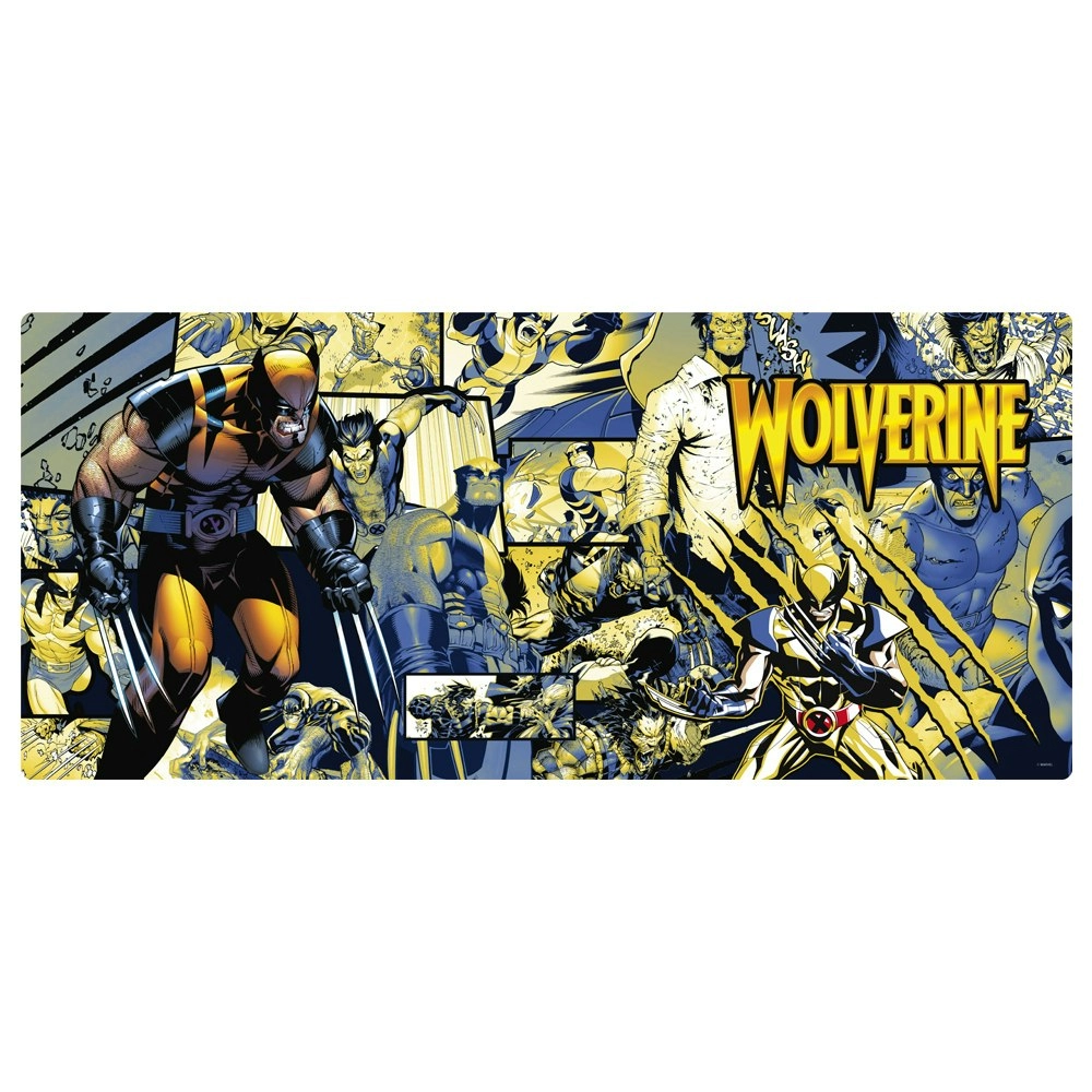 Marvel Comics Wolverine X Men Gaming Desk/Mouse Mat Mousepad Rect 90x40cm XXL