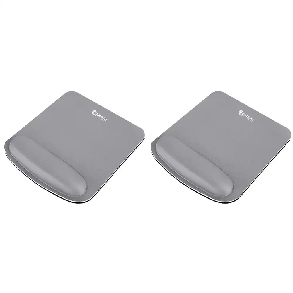 2x Sansai Foam Fusion Wrist Rest Support Computer/Laptop Mouse Pad Assorted