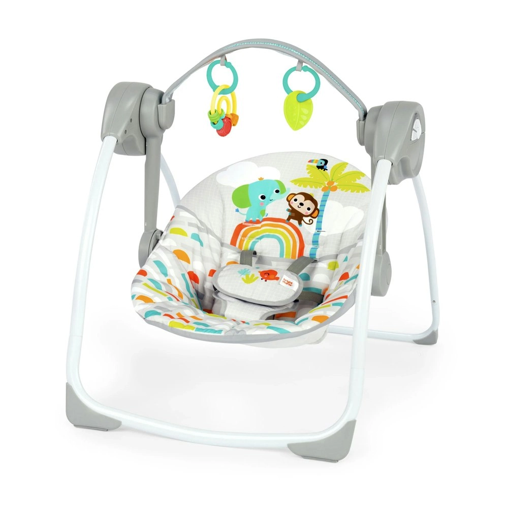 Bright Starts Playful Paradise Portable Baby Newborn Infant Swing Rocker  0- 9m