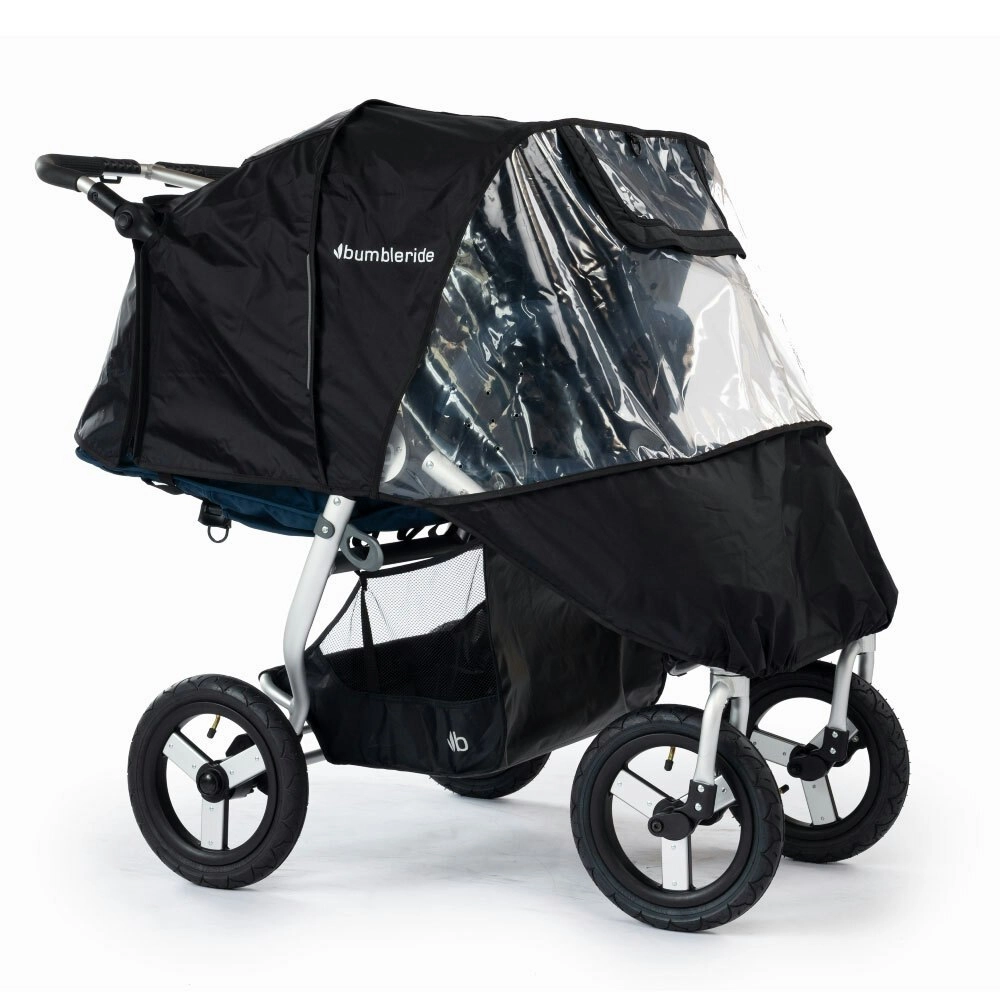 Bumbleride Buggy Rain Wind Shield Cover For Indie Twin Baby Stroller/Pram Black