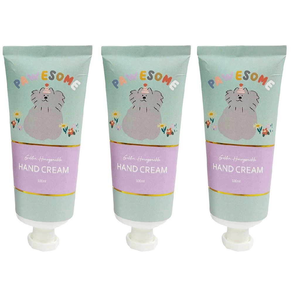 3x Urban Perfect Pets Dog 100ml Golden Honeysuckle Hand Cream Moisturising Care