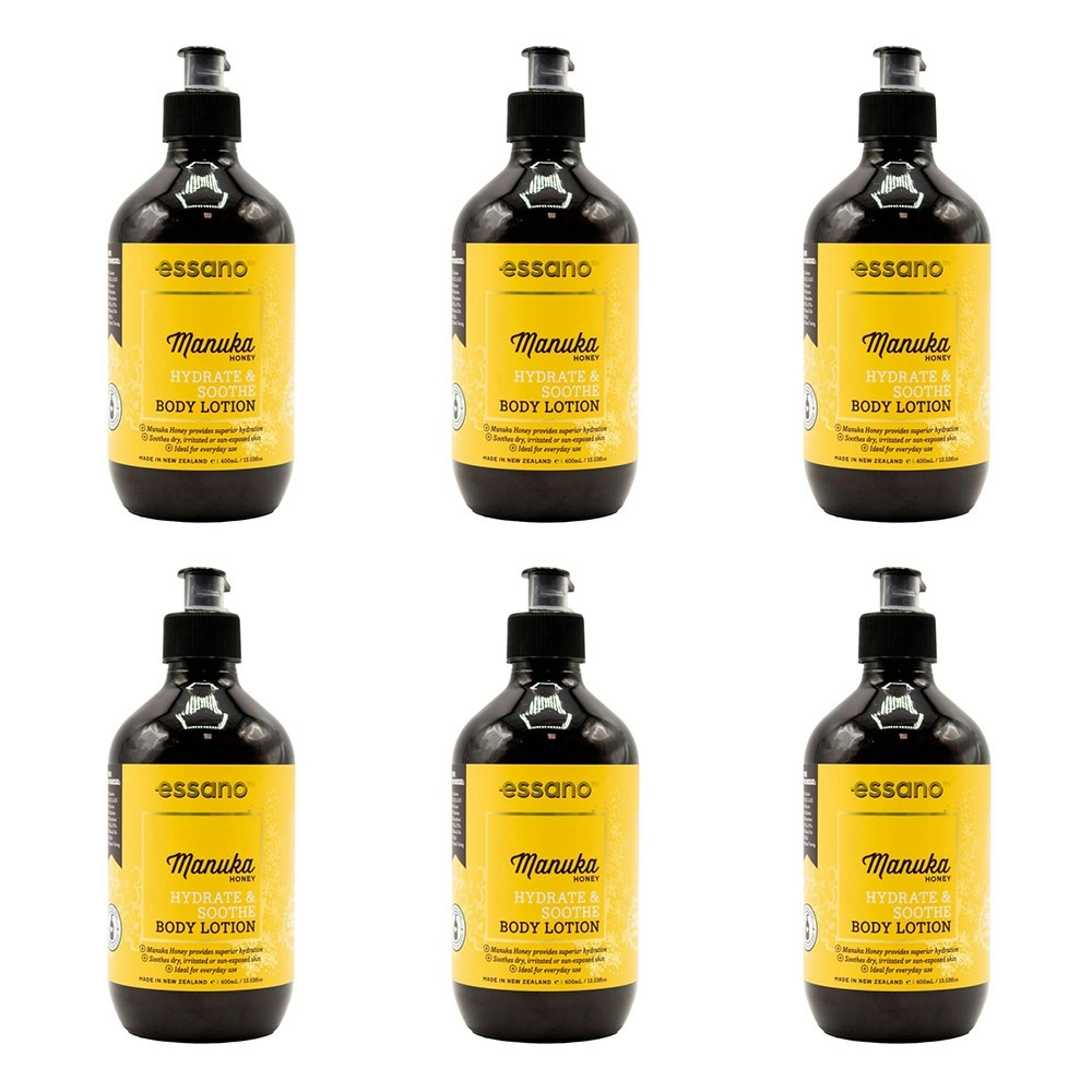 6x Essano Manuka Honey Hydrate & Soothe Moisturising Body Lotion Skin Care 400ml