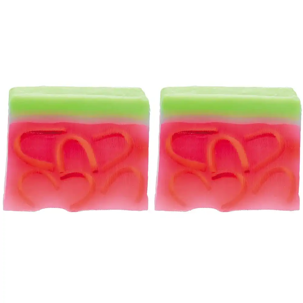 2PK Bomb Cosmetic What a Melon Scented Soap Slice Bar Bath Body Shower Fragrance