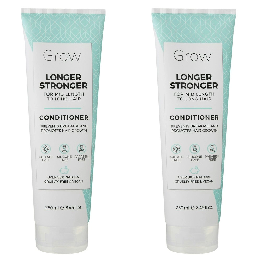 2x Grow Longer Stronger 250ml Conditioner Hair/Scalp Care For Mid to Long Strand