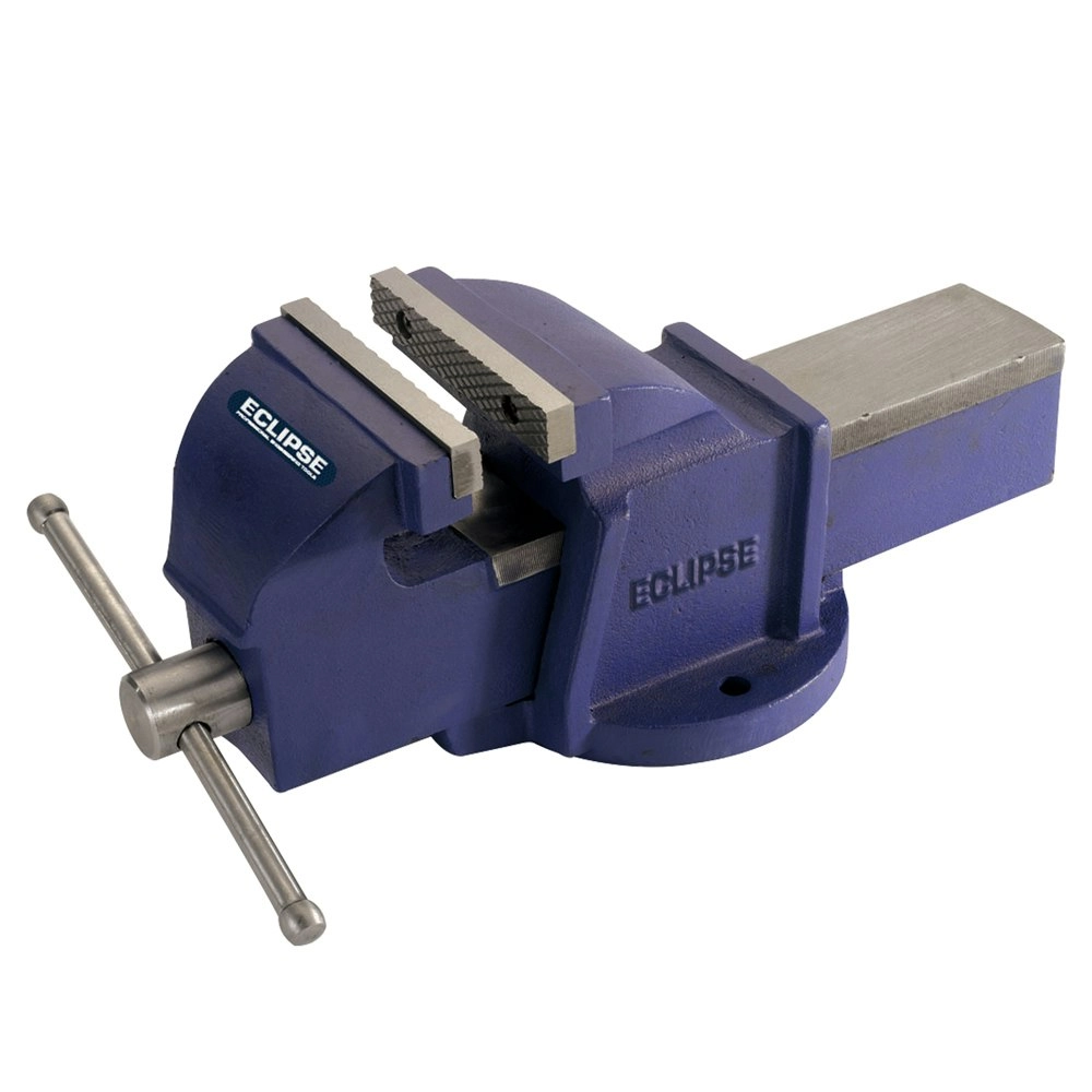 Eclipse Pro Tools Vice Engineers Mechanics 75mm Bench Clamping Work Tool Blue