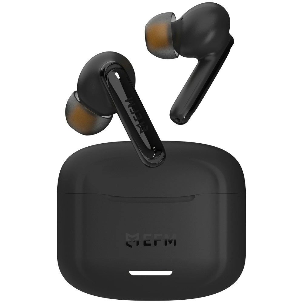 EFM New Orleans TWS In-Ear Wireless Earbuds/Earphones w/ Noise Cancelling Black