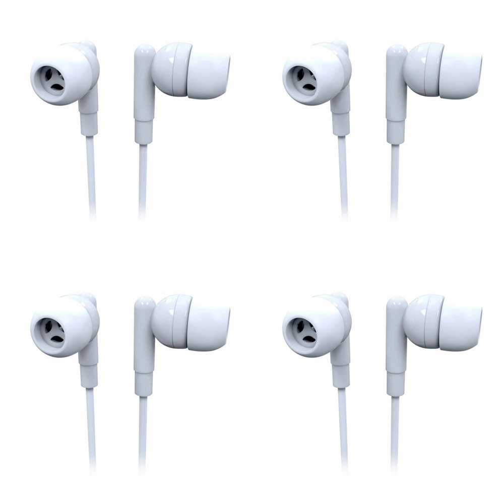 4x Laser Wired In-Ear Earbuds Earphones Headphones w/In-Line Mic 1.2m Elegant WH