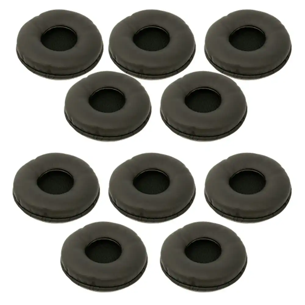 10pc Jabra Leatherette Replacement/Spare Ear Cushion For Biz 2300 Series Headset