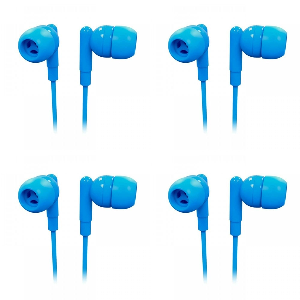 4x Laser Wired 3.5mm Silicone In-Ear Earbud Headphones 1.2m For Phones Serenity