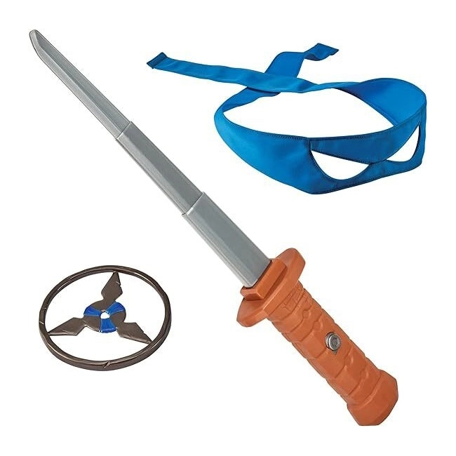 TMNT MM Movie Basic Roleplay - Leo Transforming Katana Sword Kids Costume 4y+